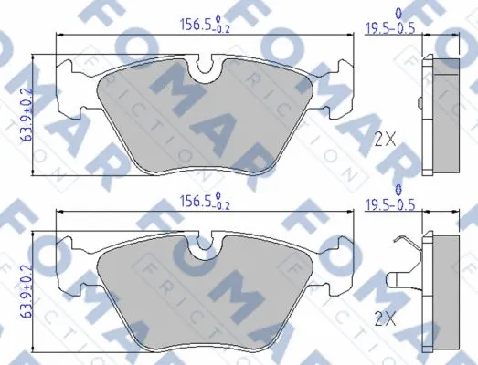 Brake Pad Set, disc brake (FO 449481)
