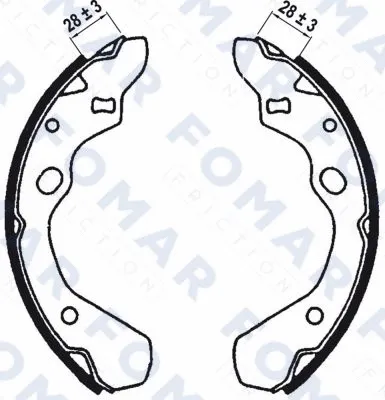Brake Shoe Set (FO 0567)