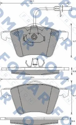 Brake Pad Set, disc brake (FO 691281)