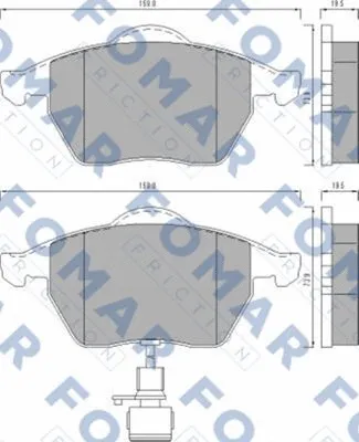 Brake Pad Set, disc brake (FO 495781)