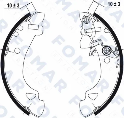 Brake Shoe Set (FO 0586)