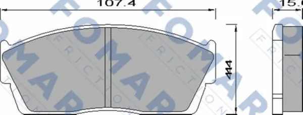 Brake Pad Set, disc brake (FO 442181)