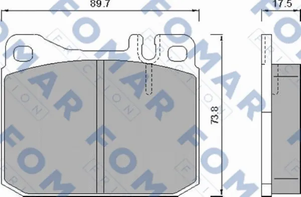 Brake Pad Set, disc brake (FO 467981)