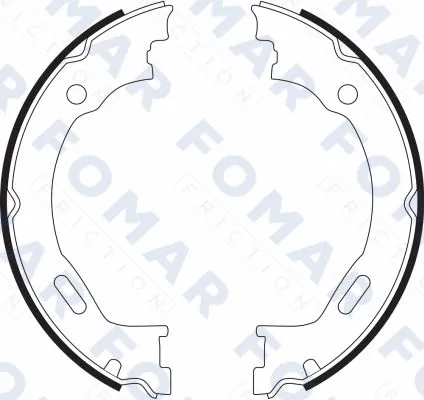 Brake Shoe Set (FO 9087)
