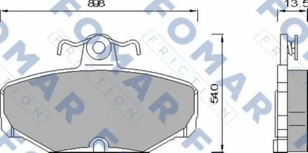 Brake Pad Set, disc brake (FO 468981)
