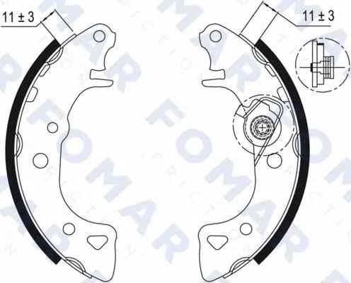 Brake Shoe Set (FO 0429)