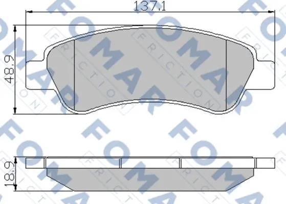 Brake Pad Set, disc brake (FO 924381)