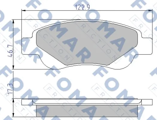 Brake Pad Set, disc brake (FO 929481)