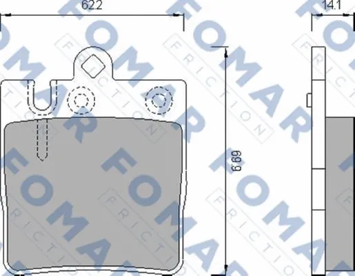 Brake Pad Set, disc brake (FO 680281)