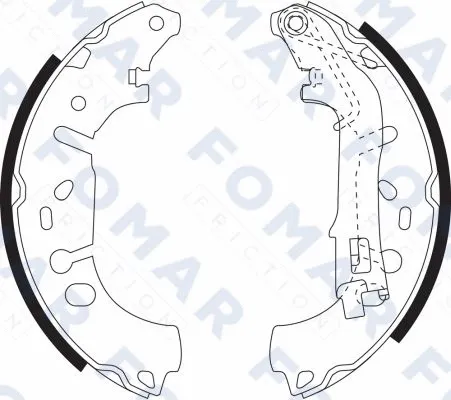 Brake Shoe Set (FO 9080)