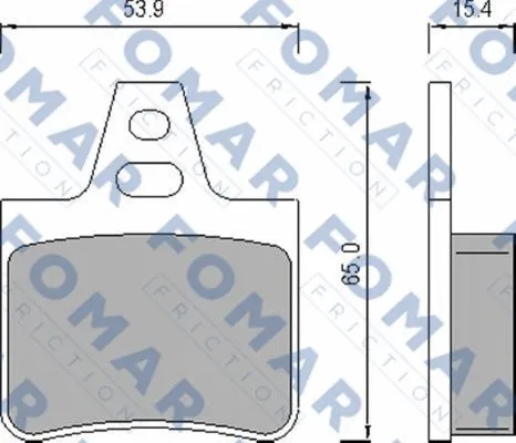 Brake Pad Set, disc brake (FO 450981)