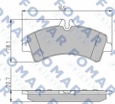 Brake Pad Set, disc brake (FO 923681)