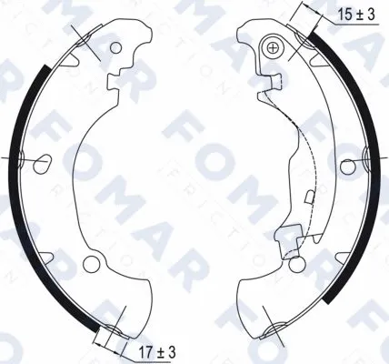 Brake Shoe Set (FO 9044)