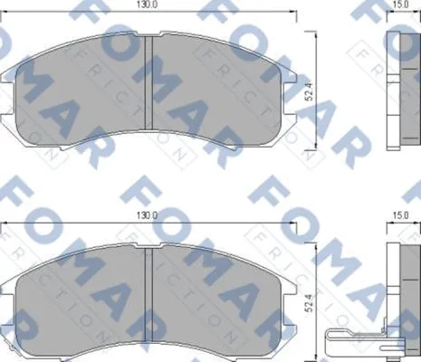 Brake Pad Set, disc brake (FO 445081)