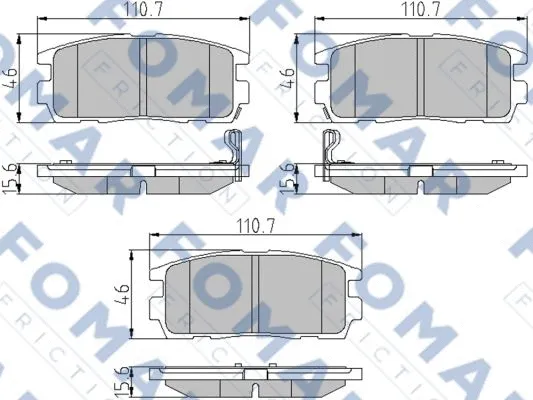 Brake Pad Set, disc brake (FO 930981)