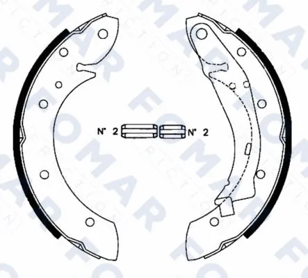 Brake Shoe Set (FO 0634)