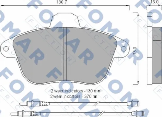 Brake Pad Set, disc brake (FO 557281)