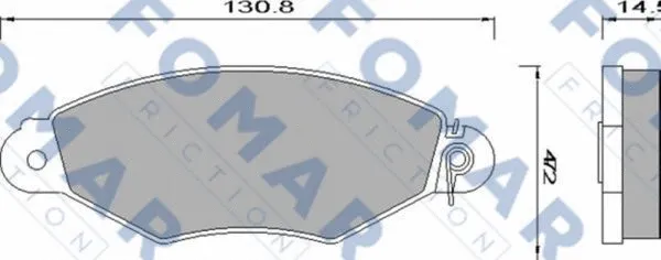 Brake Pad Set, disc brake (FO 680981)