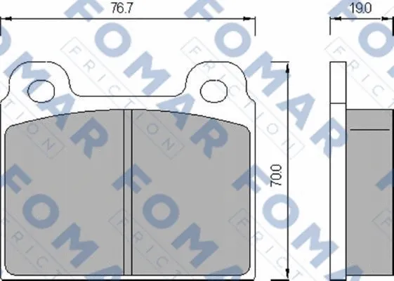 Brake Pad Set, disc brake (FO 463481)
