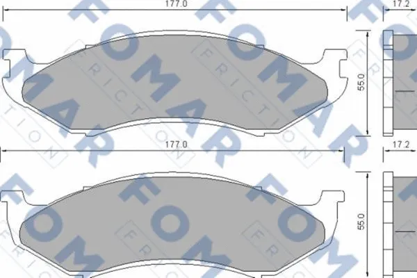 Brake Pad Set, disc brake (FO 664681)