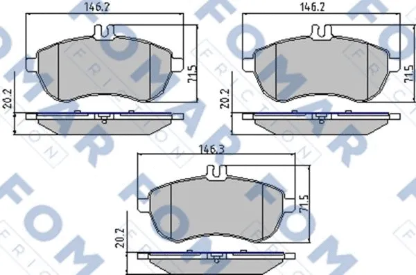 Brake Pad Set, disc brake (FO 848881)