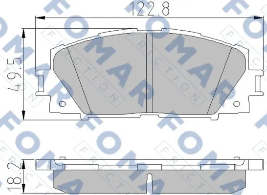 Brake Pad Set, disc brake (FO 838681)