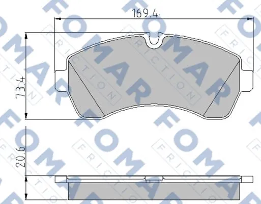 Brake Pad Set, disc brake (FO 921481)