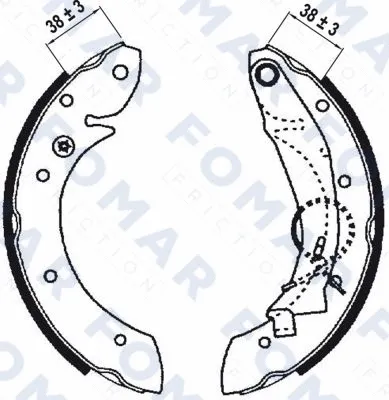 Brake Shoe Set (FO 0641)