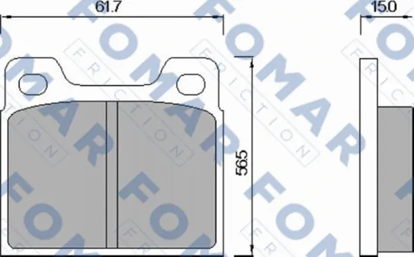 Brake Pad Set, disc brake (FO 460285)