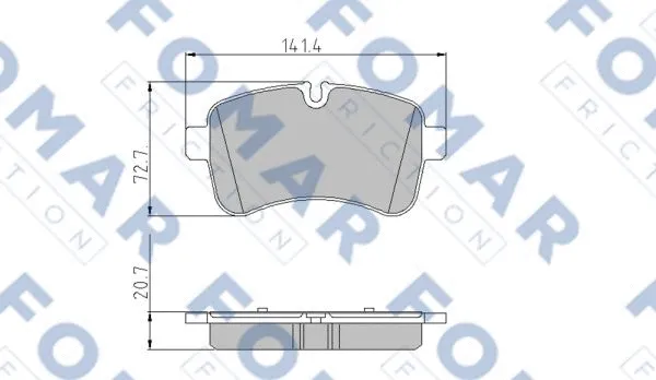 Brake Pad Set, disc brake (FO 925581)