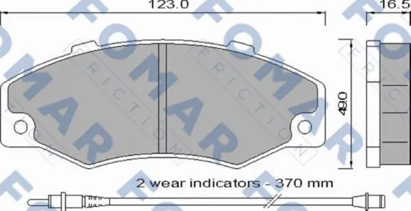Brake Pad Set, disc brake (FO 546881)