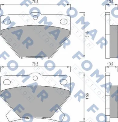Brake Pad Set, disc brake (FO 679181)