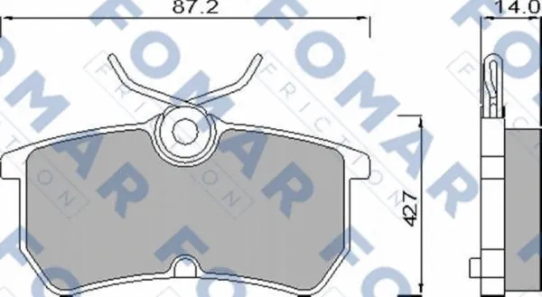 Brake Pad Set, disc brake (FO 668781)