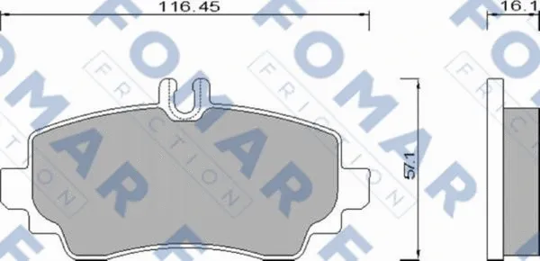 Brake Pad Set, disc brake (FO 668581)