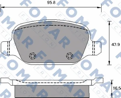 Brake Pad Set, disc brake (FO 688581)
