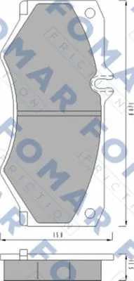 Brake Pad Set, disc brake (FO 426181)