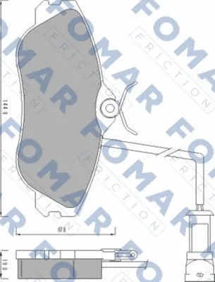 Brake Pad Set, disc brake (FO 471781)