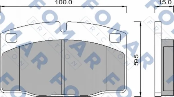 Brake Pad Set, disc brake (FO 426981)
