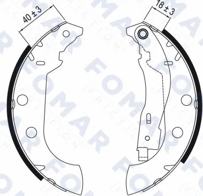 Brake Shoe Set (FO 0431)