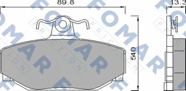 Brake Pad Set, disc brake (FO 457081)