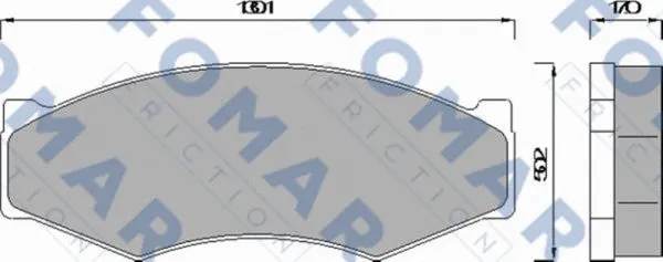 Brake Pad Set, disc brake (FO 441581)