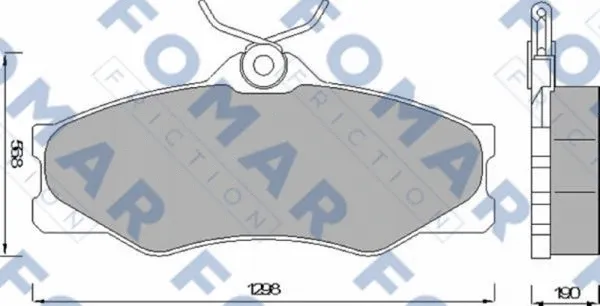 Brake Pad Set, disc brake (FO 427781)