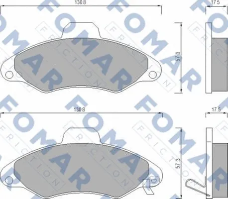 Brake Pad Set, disc brake (FO 666981)