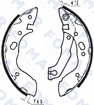 Brake Shoe Set (FO 0575)
