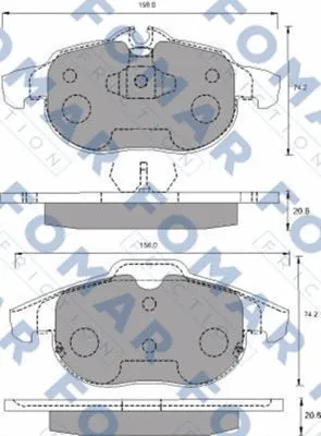 Brake Pad Set, disc brake (FO 689581)