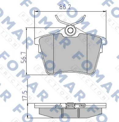 Brake Pad Set, disc brake (FO 919581)