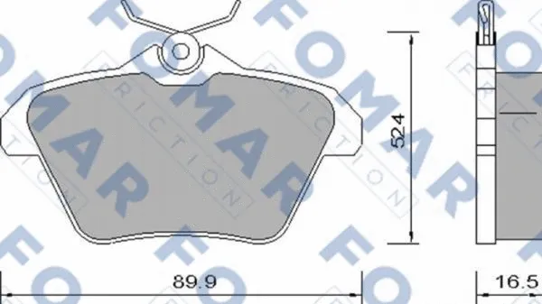 Brake Pad Set, disc brake (FO 650081)