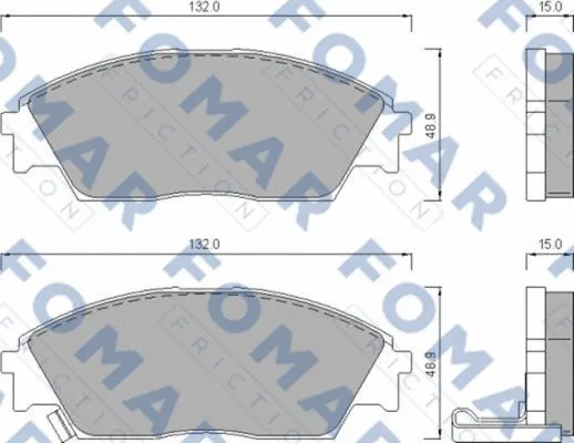 Brake Pad Set, disc brake (FO 444781)