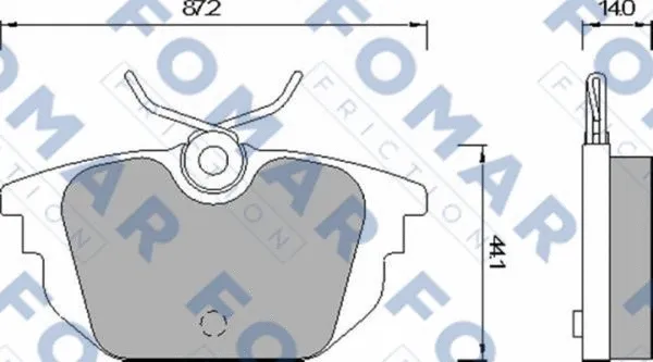 Brake Pad Set, disc brake (FO 677581)