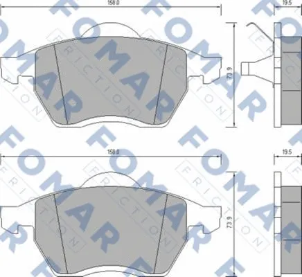 Brake Pad Set, disc brake (FO 647981)